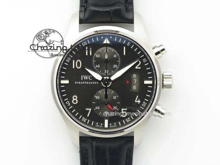 MIROTIME 0311 Reliable Portuguese Chrono IW3716 Z+F 1:1 Best Edition Red Dial on Red Rubber Strap A 7015